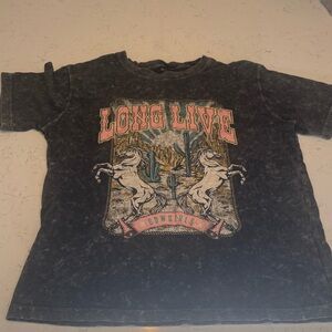 Long Live Cowgirl T-Shirt - Black